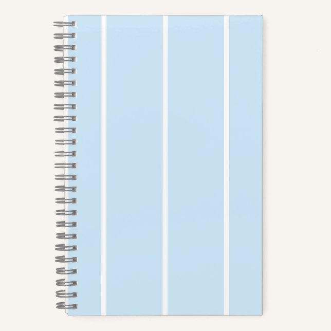 Cuaderno Soft Color Vertical Stripe Pattern Design (Anverso)