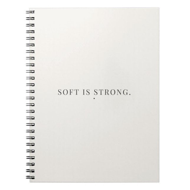 Cuaderno Soft Is Strong – Diario de Fuerza Suave (Frente)