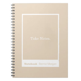 Cuaderno Soft Khaki/Beige Block Quote Classic