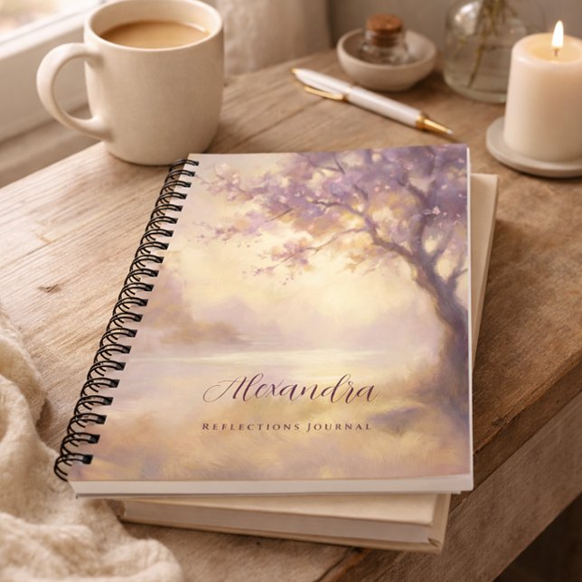 Cuaderno Soft Lavender Nature Aesthetic Reflections Journal (Subido por el creador)