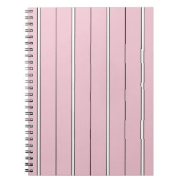 Cuaderno Soft Pink Vertical Stripe Pattern Minimal
