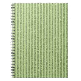Cuaderno Soft Pistachio Glitter Style Minimal Pattern