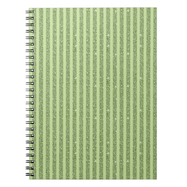 Cuaderno Soft Pistachio Glitter Style Minimal Pattern (Frente)