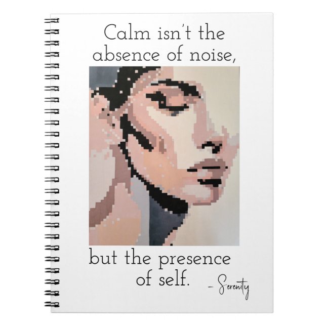 Cuaderno Soft Serenity in Pixel Harmony (Frente)