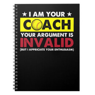 Cuaderno Softball FunnyEntrenador Entrenador 67 Deportes