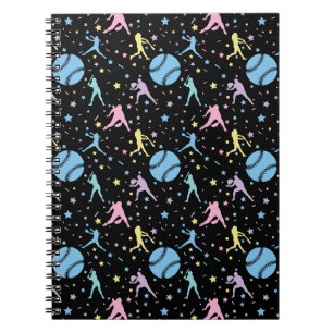 Cuaderno Softbol Femenino - Jugadoras con Estrellas