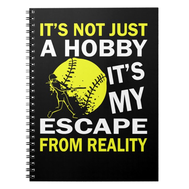 Cuaderno Softbol No es sólo un hobby del que escapo (Frente)