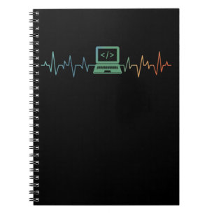 Cuaderno Software Codificador de latido de computadora para