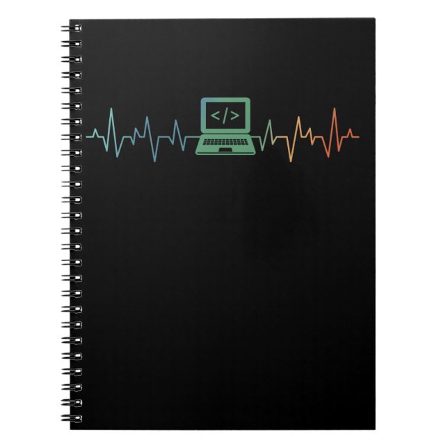 Cuaderno Software Codificador de latido de computadora para (Frente)