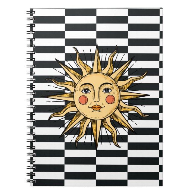 Cuaderno Sol amarillo con cara (Frente)