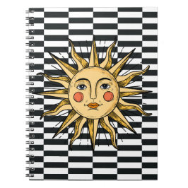 Cuaderno Sol amarillo con cara