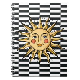 Cuaderno Sol amarillo con cara