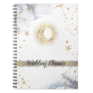 Cuaderno Sol Celestial, Luna, Estrellas