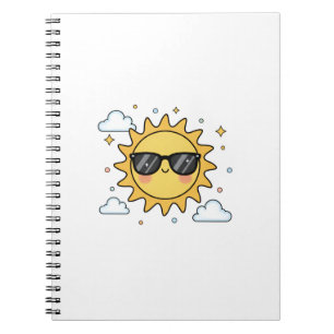 Cuaderno Sol de dibujos animados sonriente feliz - Soles Ka