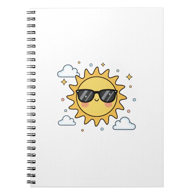 Cuaderno Sol de dibujos animados sonriente feliz - Soles Ka (Frente)