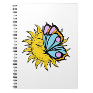 Cuaderno Sol de mariposa celeste