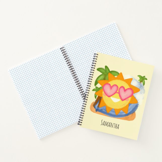 Cuaderno Sol de vacaciones de verano relajante (Interior)