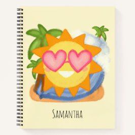 Cuaderno Sol de vacaciones de verano relajante