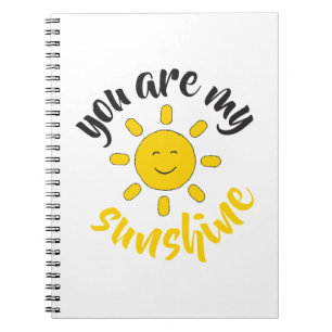 Cuaderno Sol rojo de mano amarilla Hola Sunshine imagen Sun