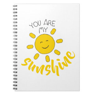 Cuaderno Sol rojo de mano amarilla Hola Sunshine imagen Sun