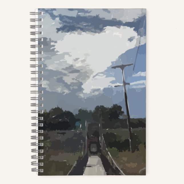 Cuaderno Sol Sobre Puente Bullet Journal (Anverso)