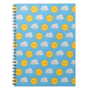 Cuaderno Sol y lluvia Kawaii