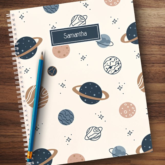 Cuaderno Solar System Planets Sketch Pattern (Subido por el creador)