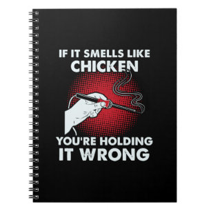 Cuaderno Soldador gracioso de electricidad si huele a pollo