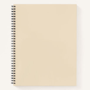 Cuaderno Solid color cream light beige
