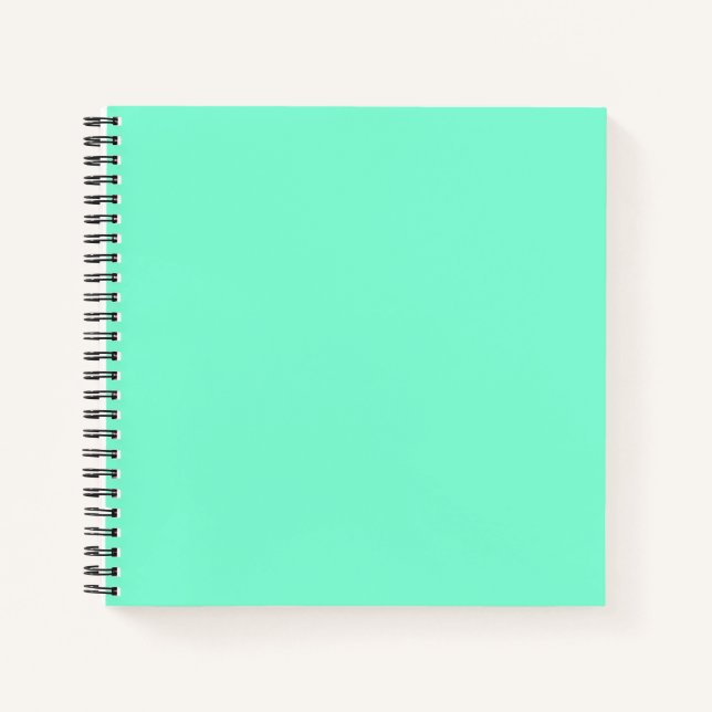 Cuaderno Sólido, menta, verde (Anverso)