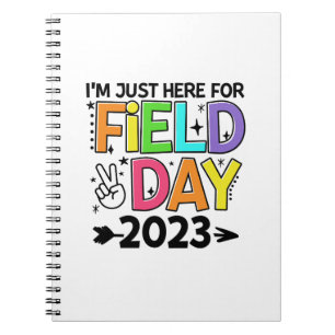 Cuaderno Solo aquí para el día de campo 2023 signo de paz p