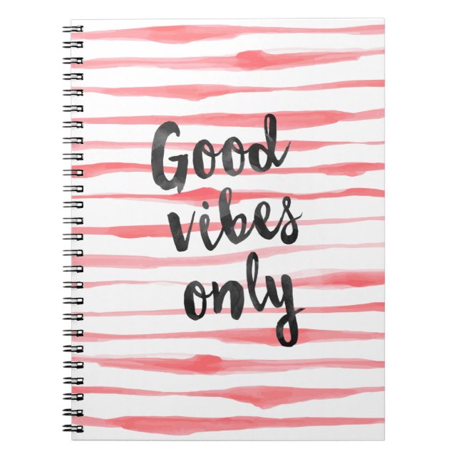 Cuaderno Sólo buenas vibraciones (Frente)