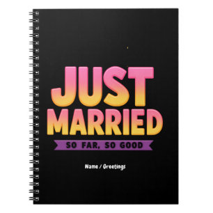 Cuaderno Solo Casado Hasta Ahora Tan Gracioso Pareja Recién