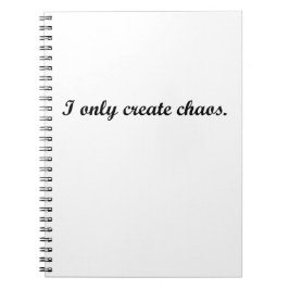 Cuaderno Solo creo caos