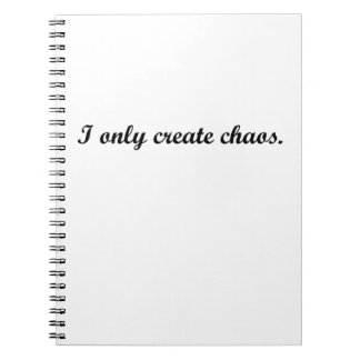 Cuaderno Solo creo caos