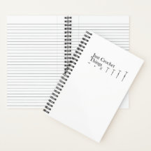 Solo crochet de objetos para bloc de notas