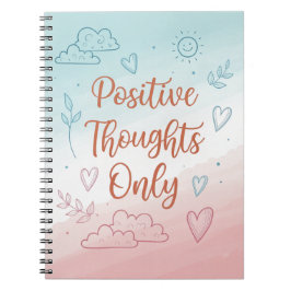 Cuaderno Sólo Diario de Pensamientos Positivos - Diseño Pas
