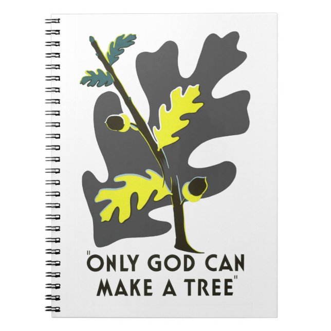 Cuaderno Sólo Dios puede hacer un árbol (Frente)