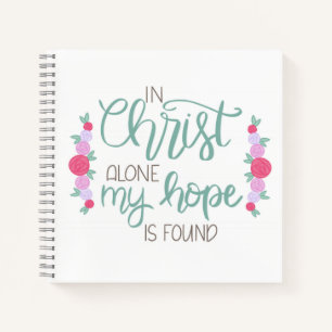 Cuaderno Solo en Cristo, mi esperanza se encuentra en un di