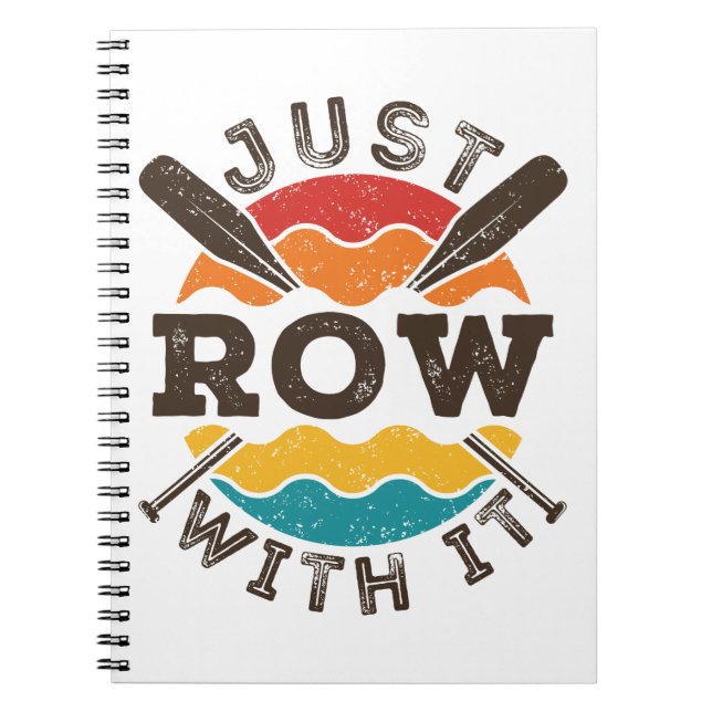 Cuaderno Solo Fila Con La Guay Retro Rowing Team Oars (Frente)