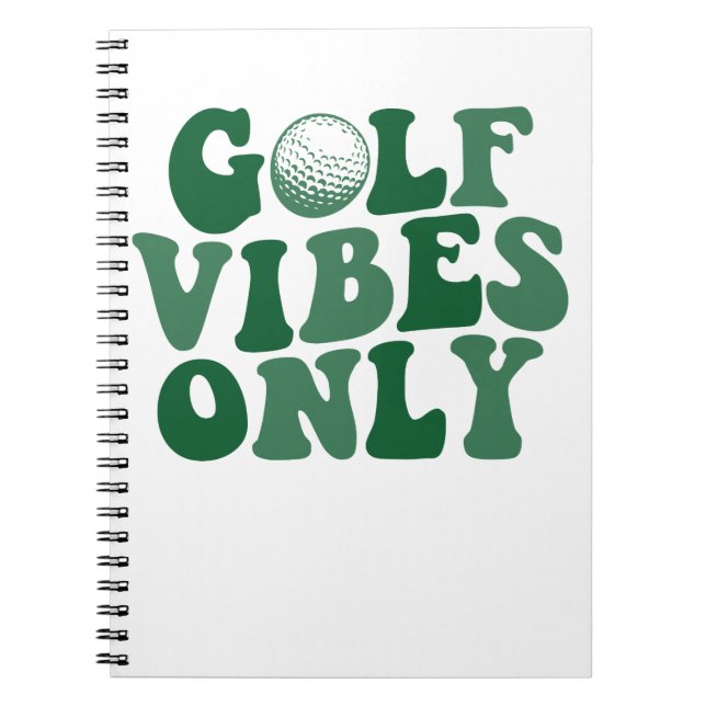 Cuaderno Sólo Golf Vibes, Golf Lover (Frente)