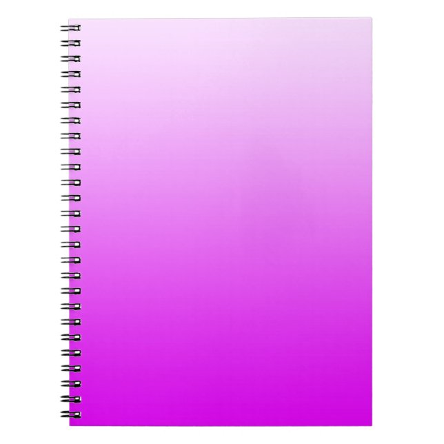 Cuaderno SÓLO gradientes COLOR - rosa neón (Frente)