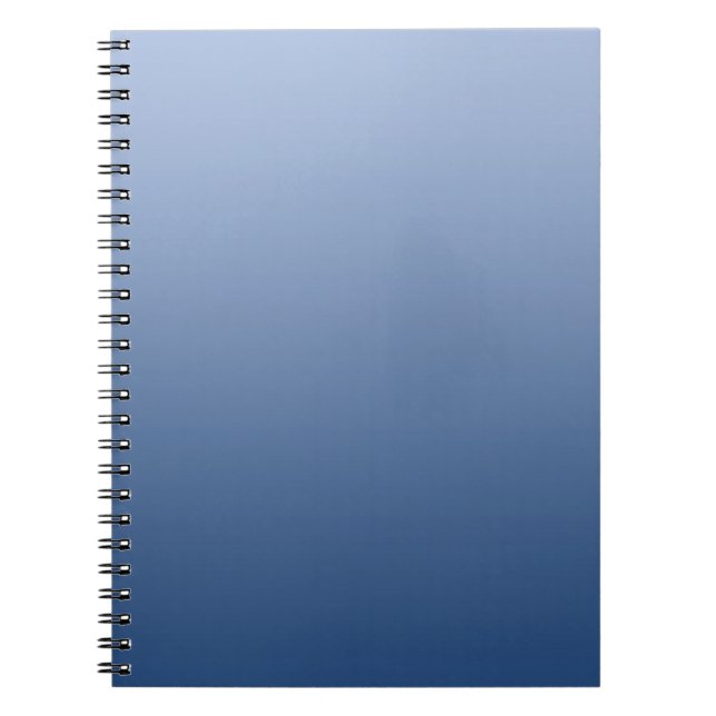 Cuaderno SÓLO gradientes de COLOR - azul (Frente)