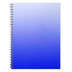 Cuaderno SÓLO gradientes de COLOR - azul real