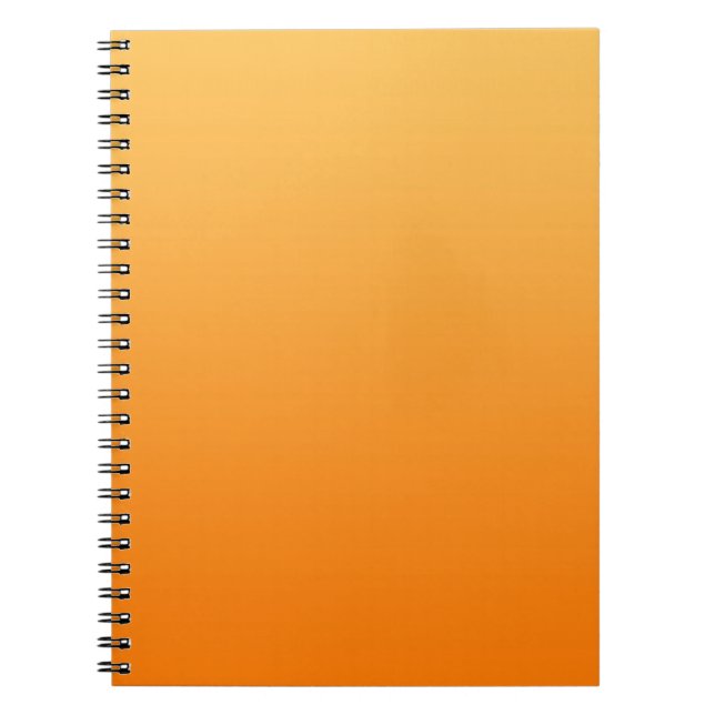 Cuaderno SÓLO gradientes de COLOR - naranja (Frente)