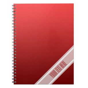 Cuaderno SÓLO gradientes de COLOR - rojo fuego + tu texto