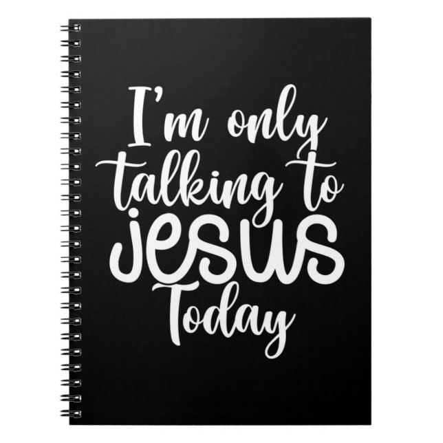 Cuaderno Sólo Hablo con Jesús hoy |Divertidísimo Chris (Frente)