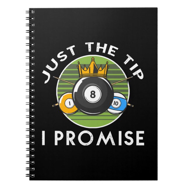 Cuaderno Solo La Punta Lo Prometo Billar (Frente)