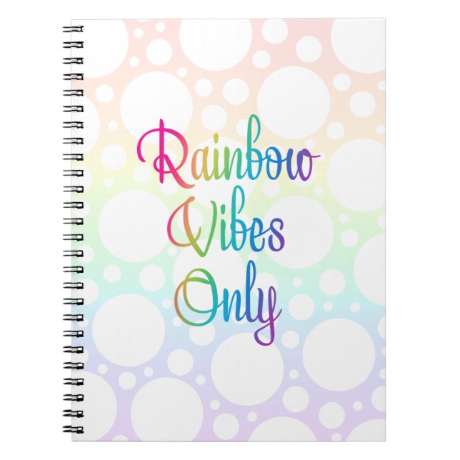 Cuaderno Sólo las vibraciones arcoiris (Frente)
