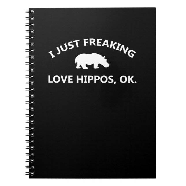 Cuaderno Solo me encanta el regalo de Hippos (Frente)